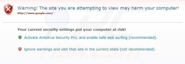 Antivirus Security Pro blokuje dostęp do Internetu