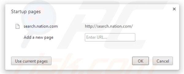 Strona główna Nation search w Google Chrome