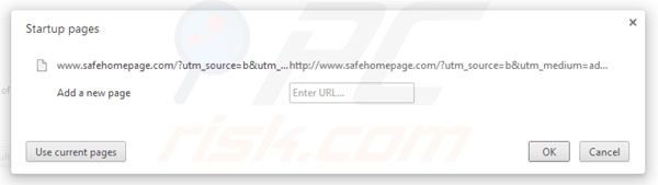Strona domowa Safehomepage w Google Chrome