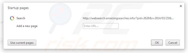 Usuwanie websearch.amaizingsearches.info ze strony domowej Google Chrome