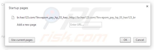 Usuwanie hao123.com ze strony domowej Google Chrome