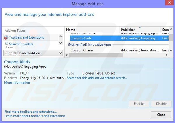 Usuwanie iReview z Internet Explorer krok 2
