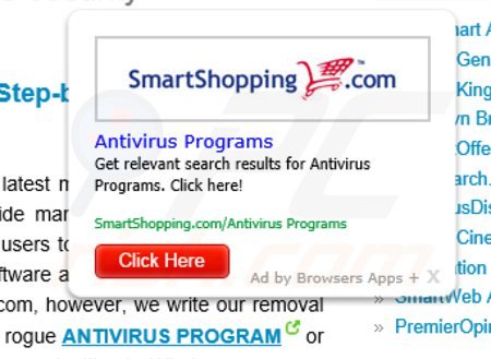 Adware browsers apps + generujące reklamy śródtekstowe