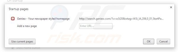 Usuwanie search.genieo.com ze strony domowej Google Chrome