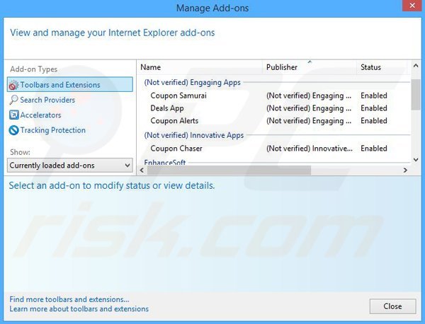 Usuwanie reklam Desktop Temperature Monitor z Internet Explorer krok 2