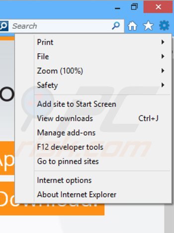 Usuwanie powiązanego adware LookThisUp z Internet Explorer krok 1