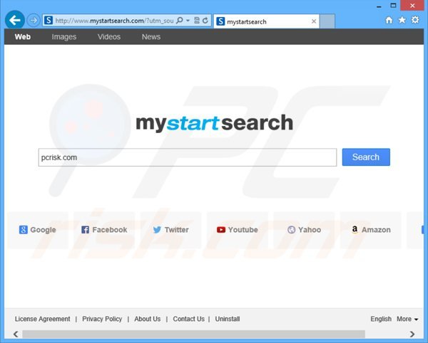 Porywacz przeglądarki mystartsearch.com