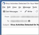 Oszustwo e-mailowe Virus Activities Were Detected