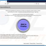 Website used to promote SportsHDSearchs browser hijacker 2