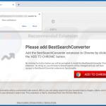 Witryna używana do promowania porywacza przeglądarki BestSearchConverter 1 