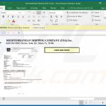 Złośliwy dokument MS Excel dystrybuowany za pośrednictwem spamu e-mail MSC (przykład 5)