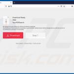 Witryna użyta do promowania porywacza przeglądarki TopPDFSearch (Firefox)