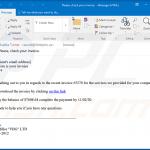 E-mail spamowy używany do rozsyłania malware Cobalt Strike, które wstrzykuje FickerStealer do systemy (przykład 2)