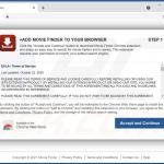 2 strona używana do promowania porywacza przeglądarki Movie Finder