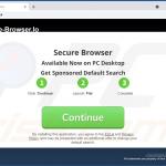 Witryna promująca Secure Browser 2