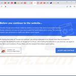 Witryna promująca adware Rainbow Blocker 1