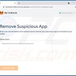 Strona phishingowa o tematyce Metamask (2022-02-01)