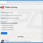 Pierwsze pytanie oszustwa Dear YouTube user, Congratulations!