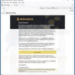 1 e-mail spamowy promujący oszustwo BNB Chain Airdrop