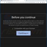 Zwodnicza strona promująca porywacze przeglądarki atakujące przeglądarkę Microsoft Edge (próbka 1)