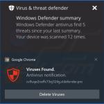 Reklama dostarczona przez stronę internetową rodziny Defender 3