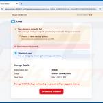 Cloud Subscription Paused fałszywa strona ostrzegawcza magazynu w chmurze (przykład 3)