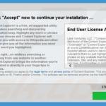 Instalator adware content explorer przykład 2