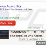Deceptive Tortuga Internet browser generating intrusive ads (sample 1)