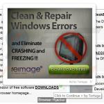 Deceptive Tortuga Internet browser generating intrusive ads (sample 2)
