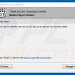 Delusive installer promoting Celebrity Alert adware (sample 2)