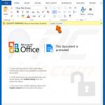 Infectious Microsoft Office document distributing viruses via macro commands (sample 1)
