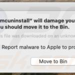 amcuninstall Will Damage Your Computer. You Should Move It To The Trash.