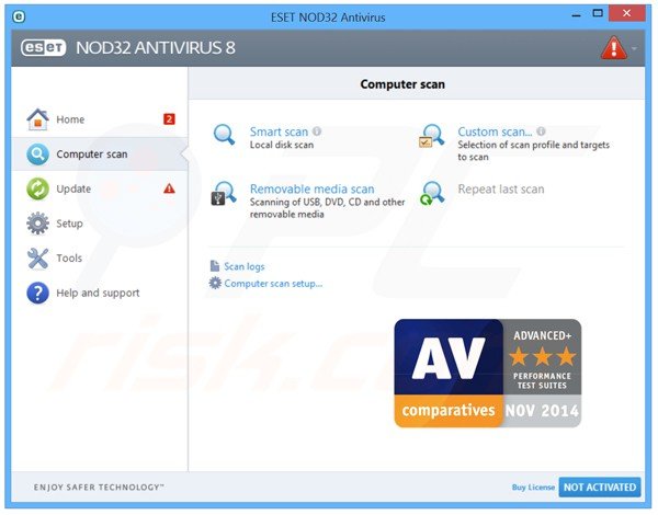 ESET NOD32 Antivirus 8 award winning test results