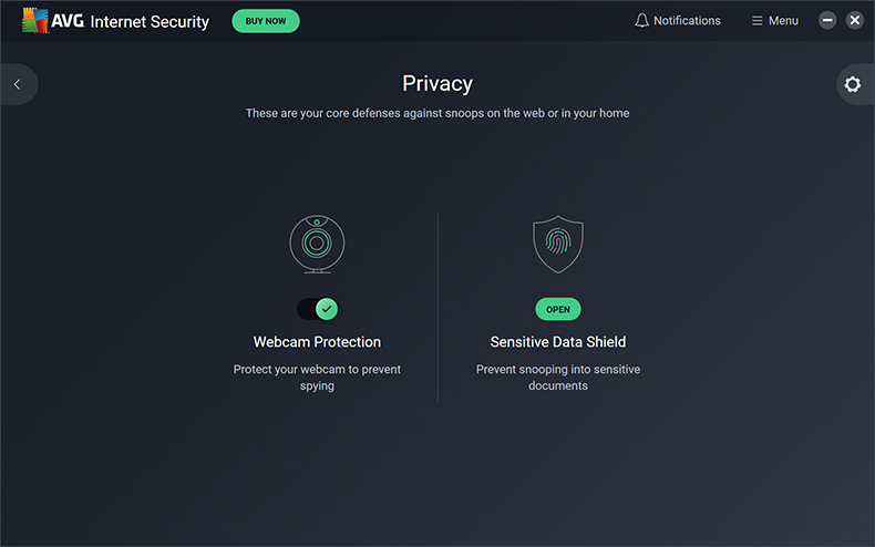 AVG Internet Security - Prywatność