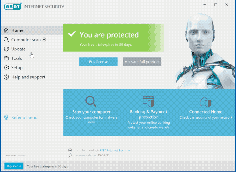 ESET Internet Security 2021 Edition - Wygląda