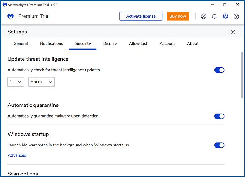 Funkcje bezpieczeństwa Malwarebytes Premium