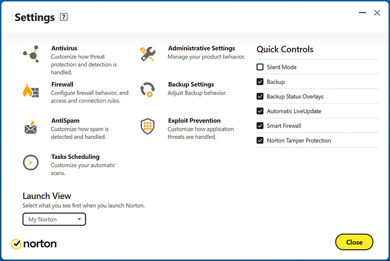 Funkcje Norton AntiVirus Plus