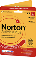 Pudełko Norton AntiVirus Plus