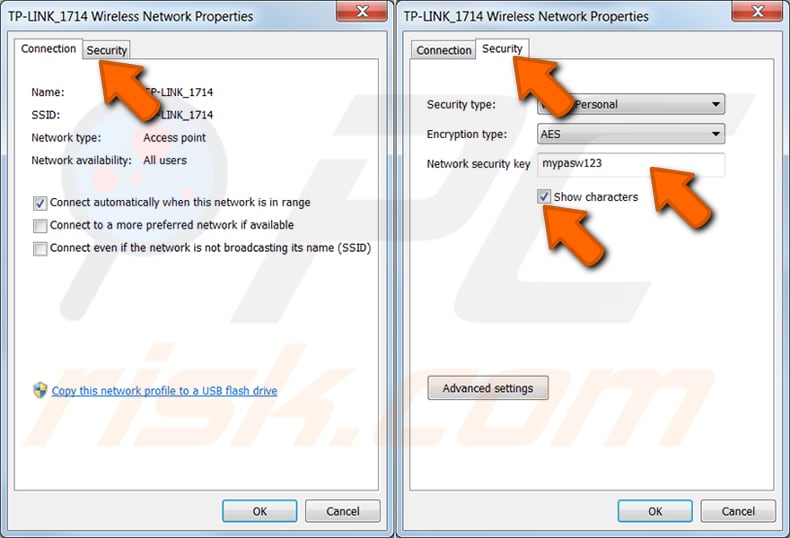 znajdź hasło wi-fi sieci, z którą wcześniej się łączyłeś w Windows 7 krok 4