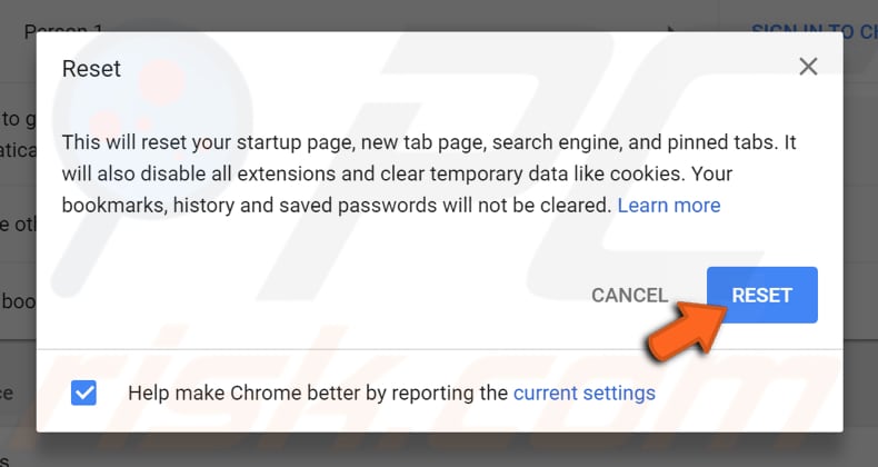 przyspiesz google chrome dzięki narzędziu do czyszczenia chrome - krok 2