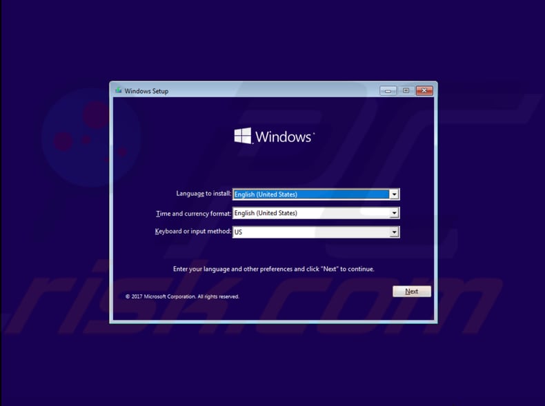 how to reset your windows 10 password with windows 10 install disc using command prompt step 1