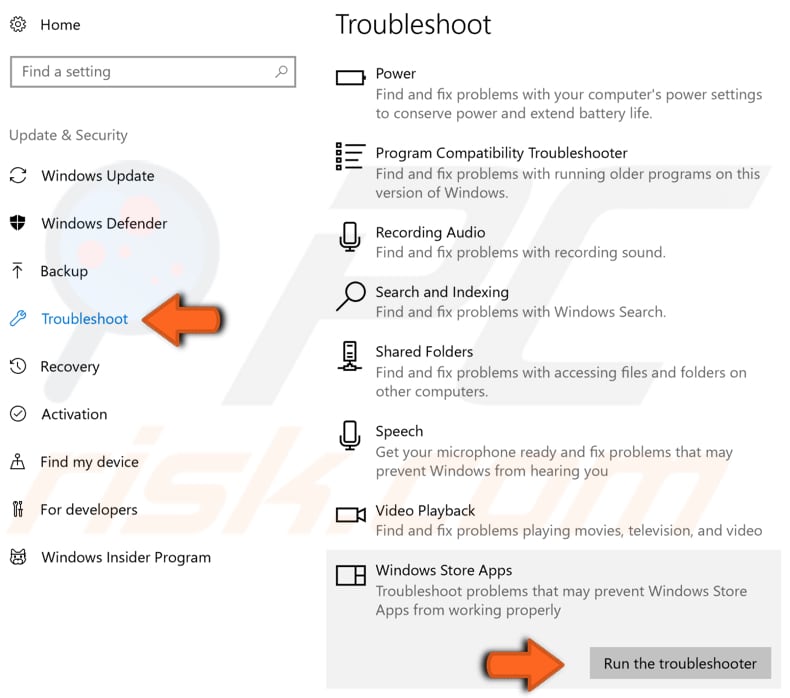 uruchom narzędzie do rozwiązywania problemów z systemem Windows, krok 2