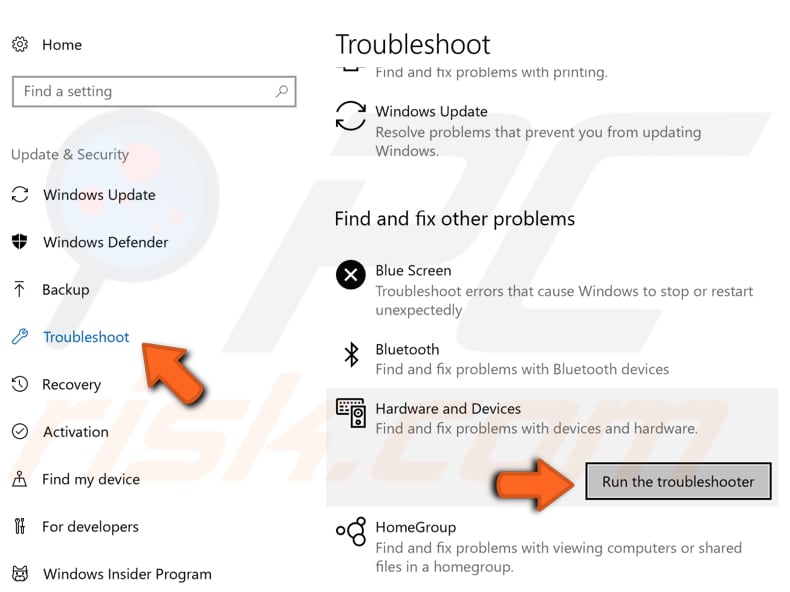 uruchom narzędzie do rozwiązywania problemów z systemem Windows, krok 2