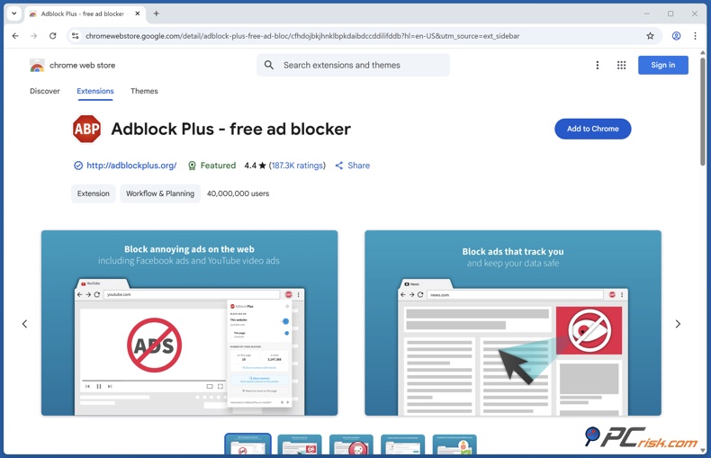 Rozszerzenie Adblock Plus dla Chrome