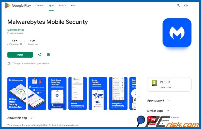 Malwarebytes on Google Play