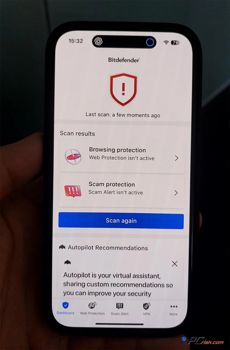 Bitdefender na iPhone'a