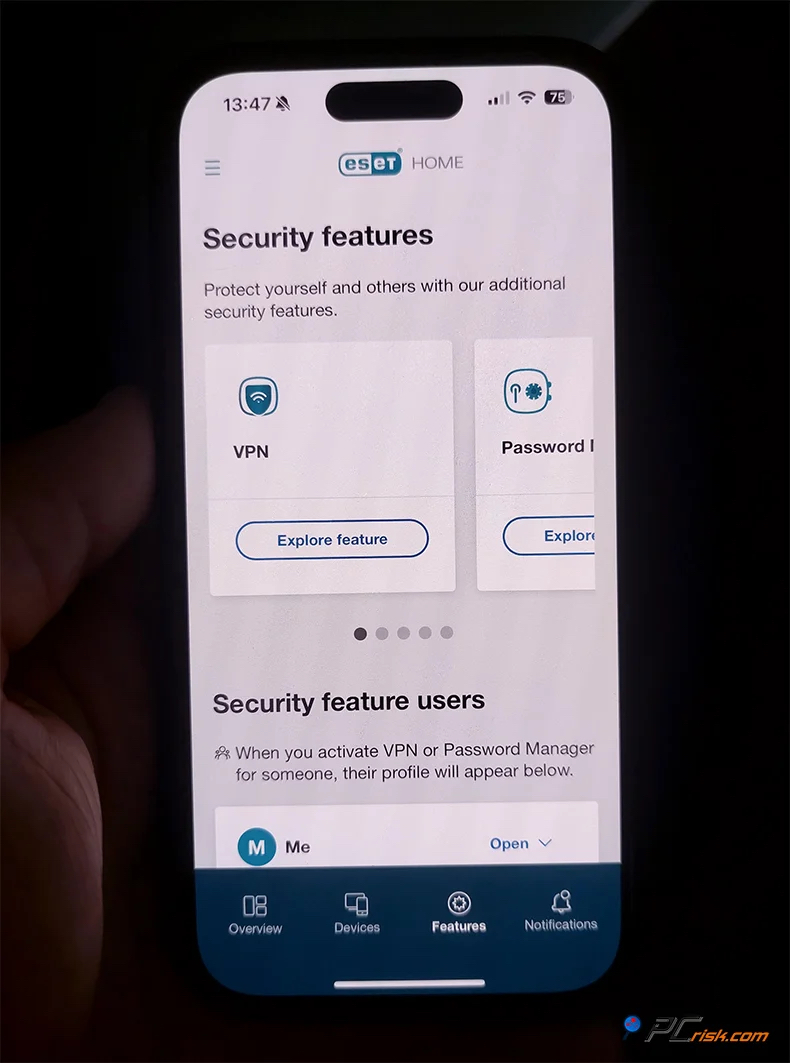 ESET HOME na iPhone'a