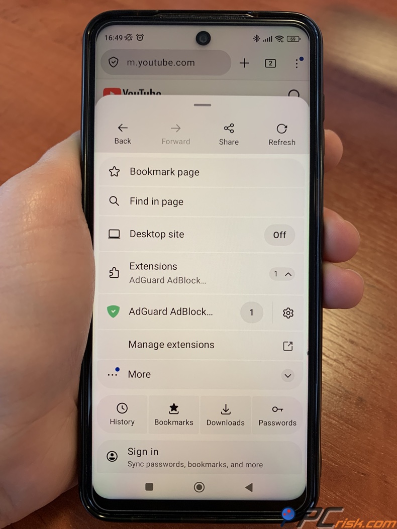 Rozszerzenie AdGuard dla Firefox na Androidzie