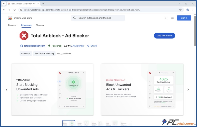 Rozszerzenie Total Adblock