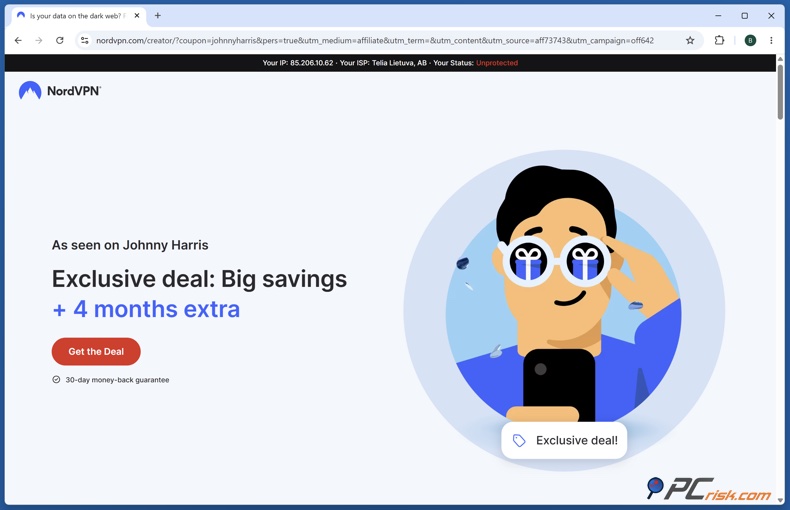 Oferta NordVPN Johnny Harris